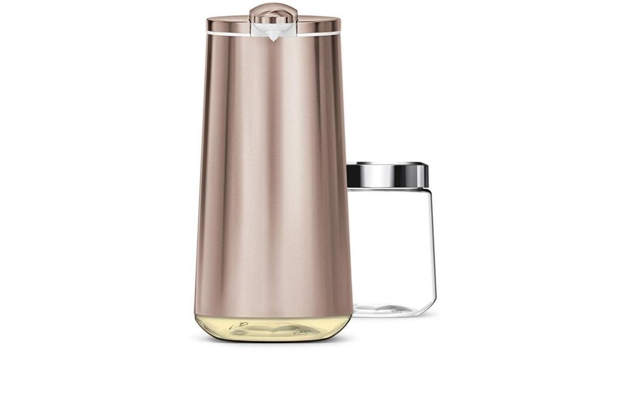 simplehuman ST1064 Seifenspender – Edelstahl, Roségold, 295 ml