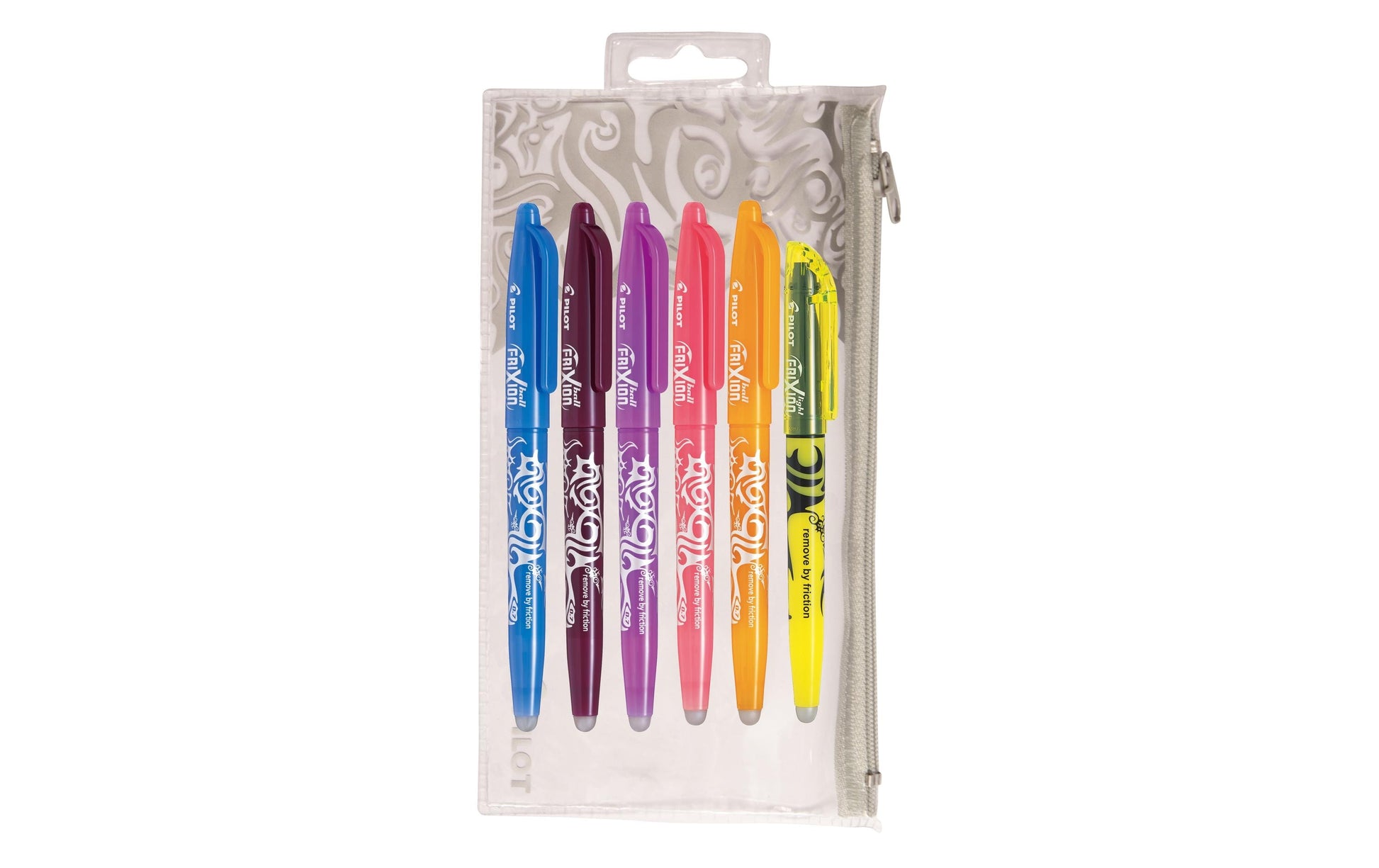 Pilot FriXion Ball Penhalter – Tintenroller, 0,7 mm, sortiert, radierbar – 6 Stk.