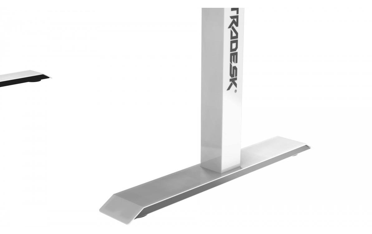 Ultradesk Force – Rollbarer Computertisch, 1'660×700×765 mm, RGB LED-Beleuchtung, Weiss/Schwarz