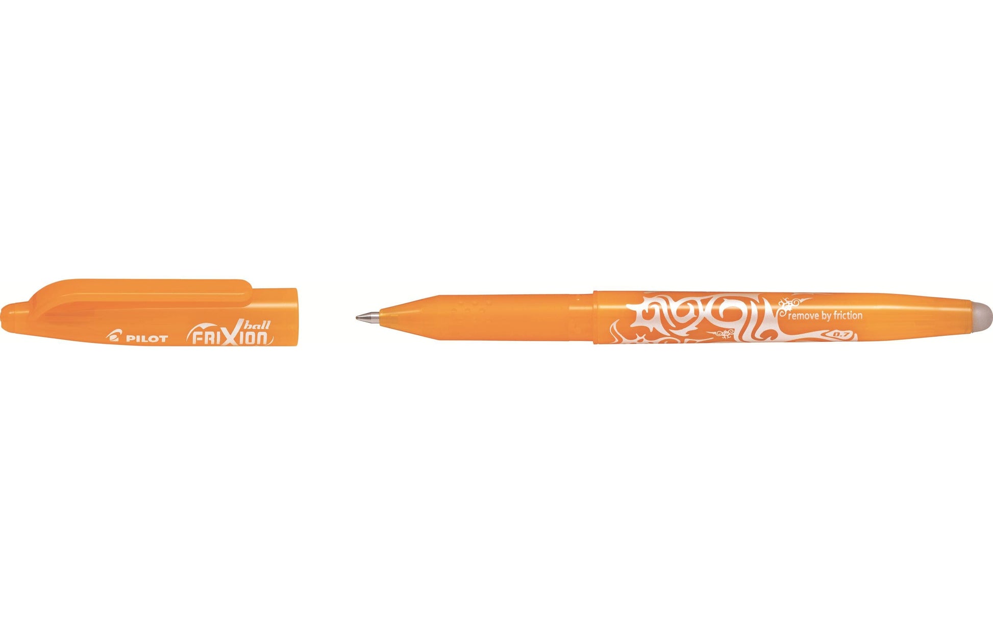 Pilot FriXion Ball Gelschreiber – Aprikose, 0,7 mm, radierbar, Kappe, nachfüllbar
