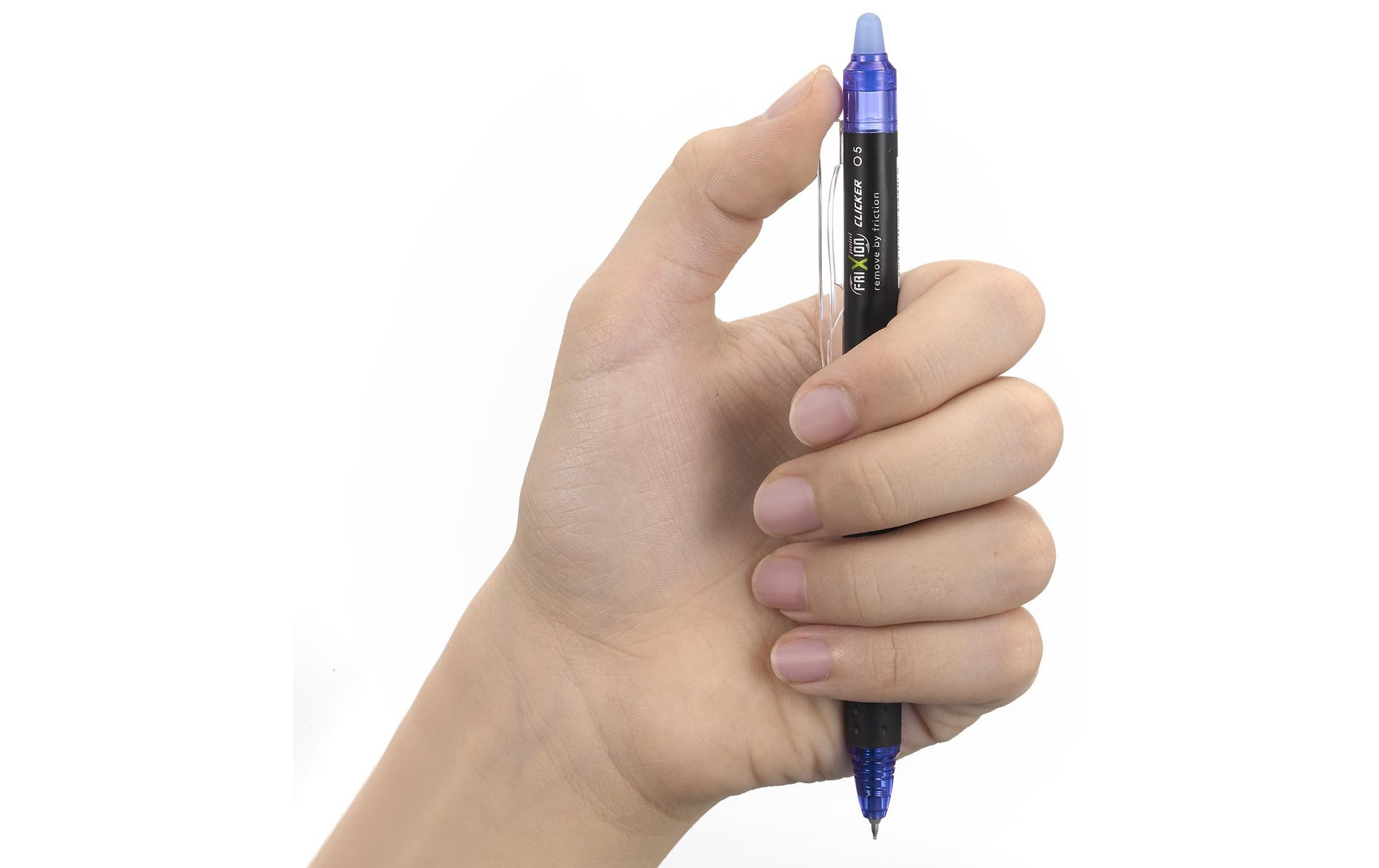 Pilot FriXion Point Clicker – Tintenroller, 0,5 mm, Schwarz, radierbar, Druckmechanik, Kunststoff