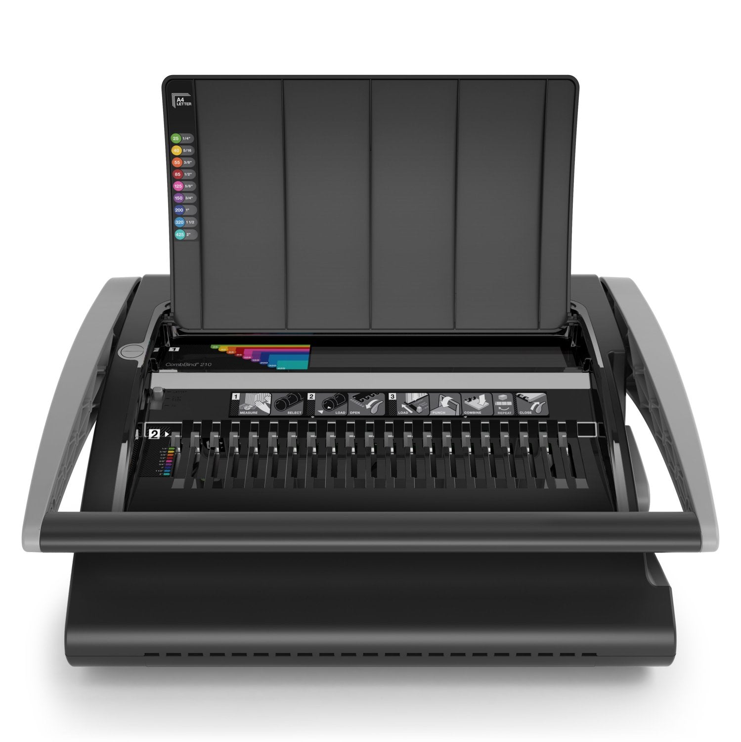 GBC CombBind C210 Stanz- und Bindemaschine – Plastikbindung, für 21-Loch, A3, bis 25 Blatt