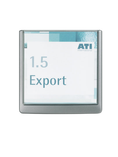 Durable Namensschild – 149×148,5 mm, Kunststoff, Graphit, selbstklebend, 1 Stk.