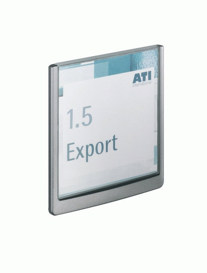 Durable Namensschild – 149×148,5 mm, Kunststoff, Graphit, selbstklebend, 1 Stk.