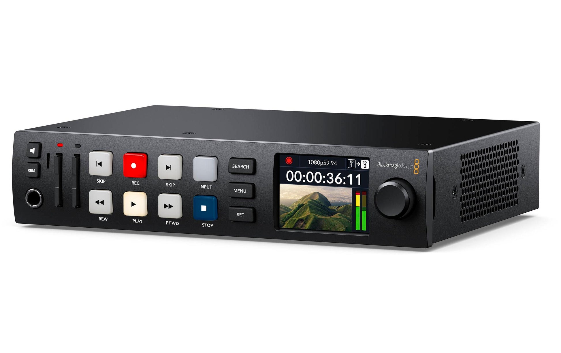 Blackmagic Design HyperDeck Studio HD Plus – Videorecorder – 4K UHD, SDI/HDMI, RJ‑45 (1 Gbit/s)