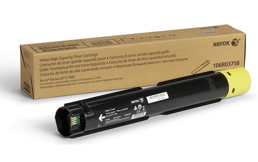 Xerox Toner 106R03758 – Gelb, 10100 Seiten – für VersaLink C7000