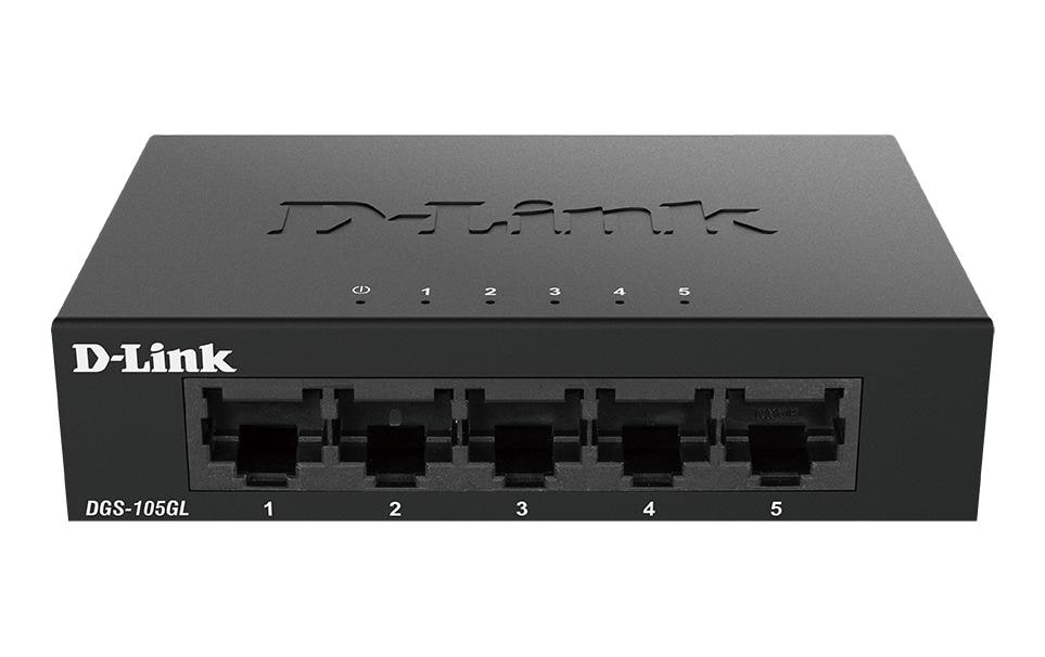 D-Link DGS-105GL/E – Unmanaged Switch – 5× 1G, Desktop