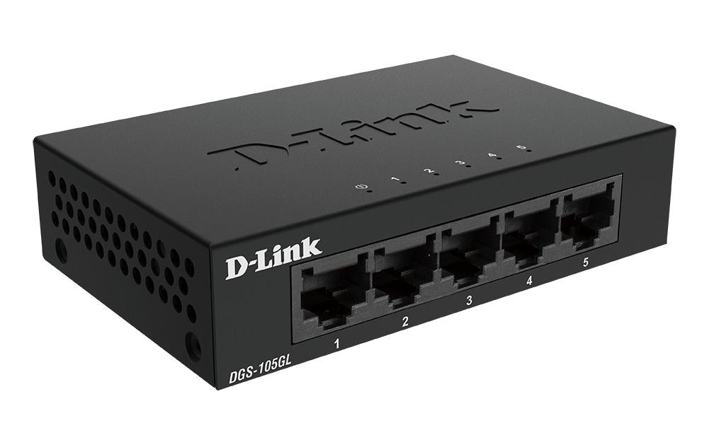 D-Link DGS-105GL/E – Unmanaged Switch – 5× 1G, Desktop