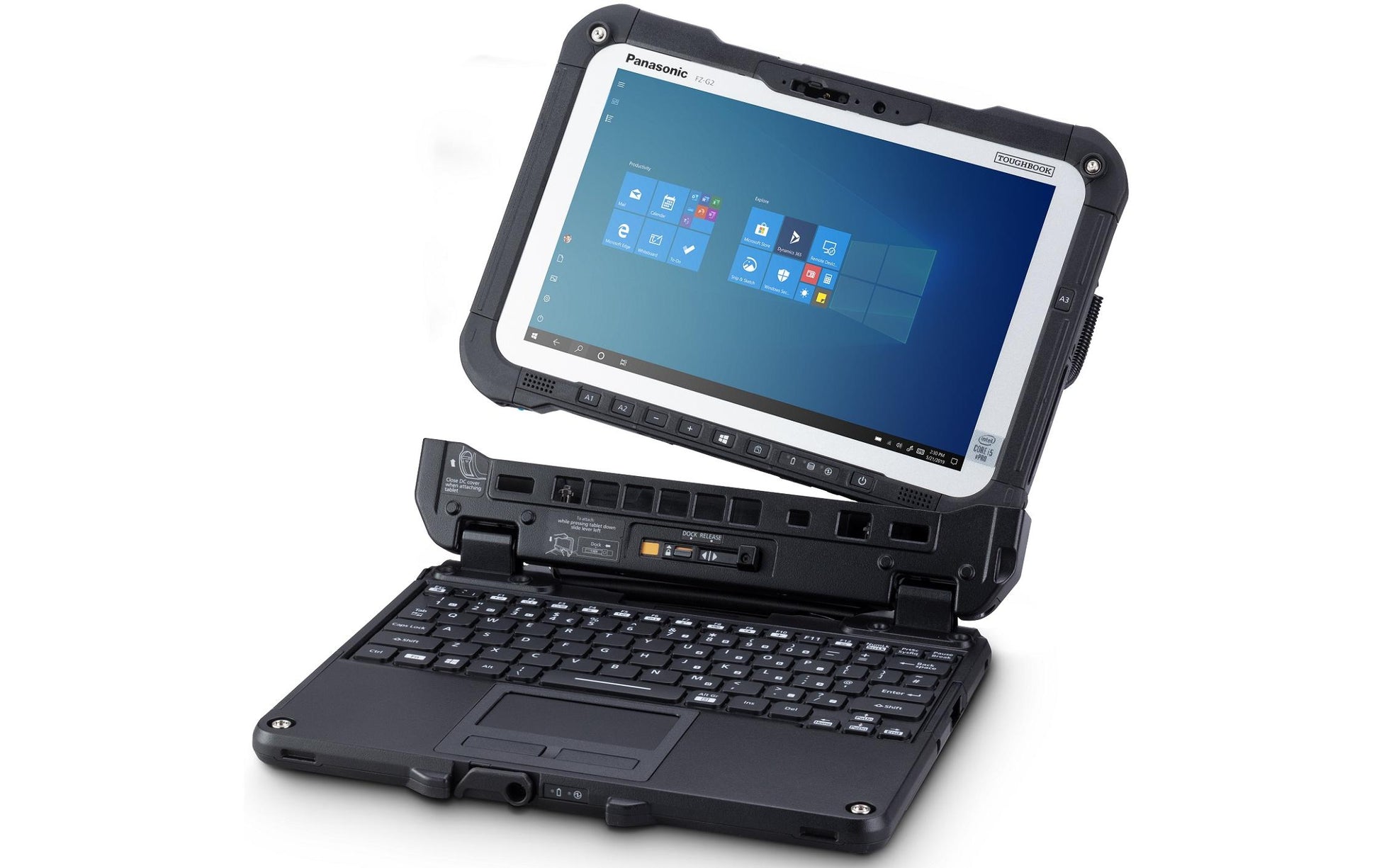 Panasonic Toughbook FZ-G2 – Tastatur – QWERTZ (CH) – Dockinganschluss – beleuchtet – für Toughbook G2