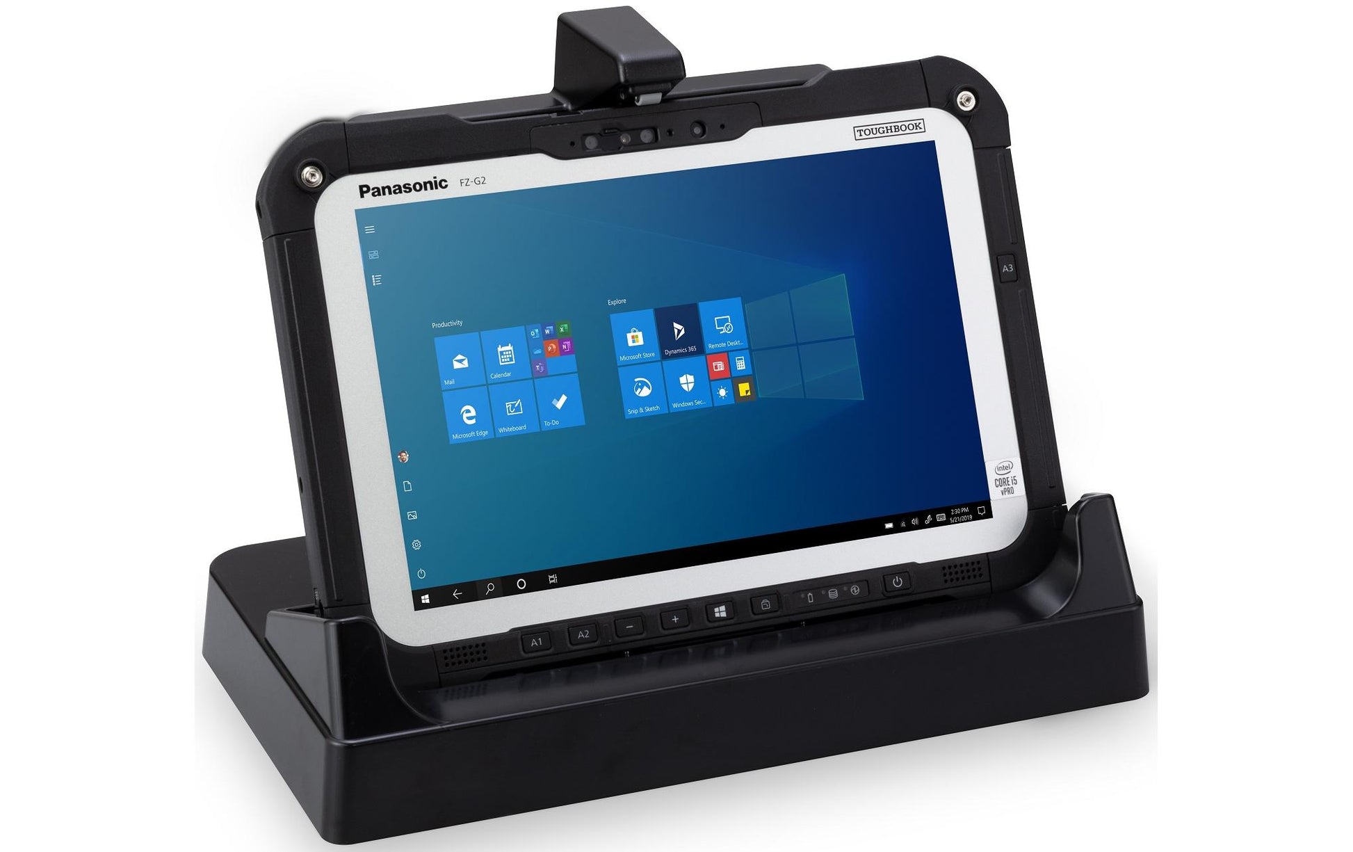 Panasonic FZ-VEBG21U Dockingstation – für Toughbook G2, USB-Port, Schwarz