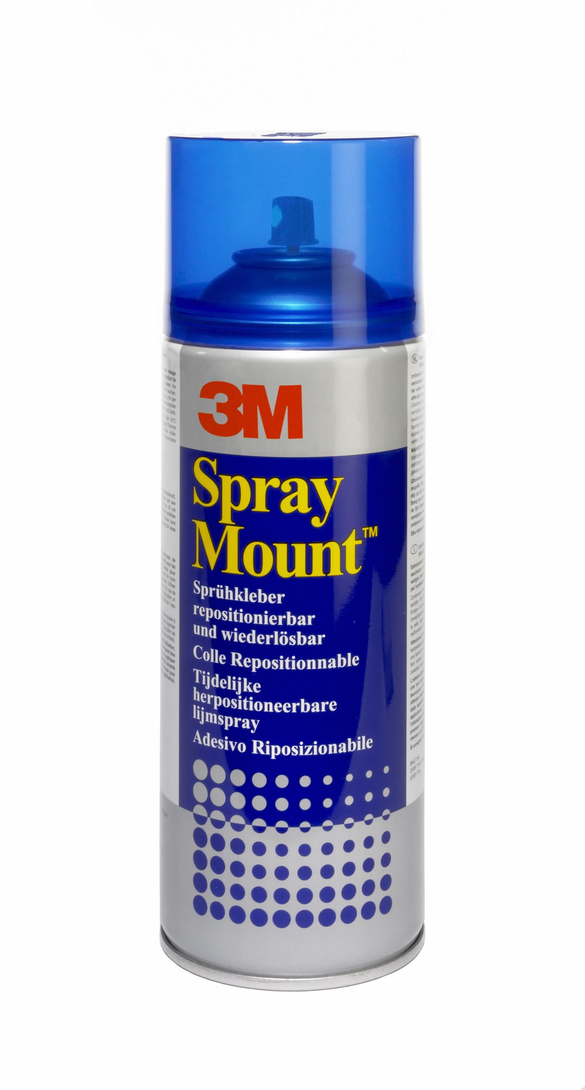 3M Sprühkleber Permanent – 400 ml, Transparent, für Metall