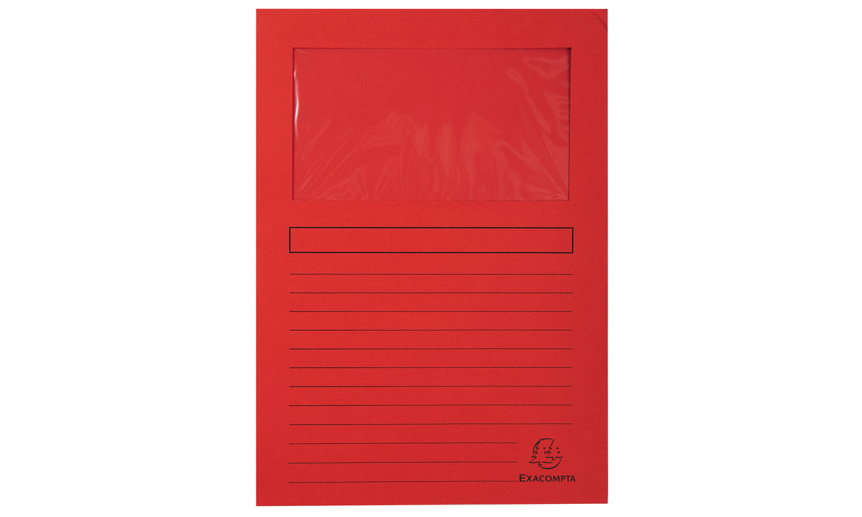 Exacompta Organisationsmappe A4, 120 g/m², rot – 100 Stück