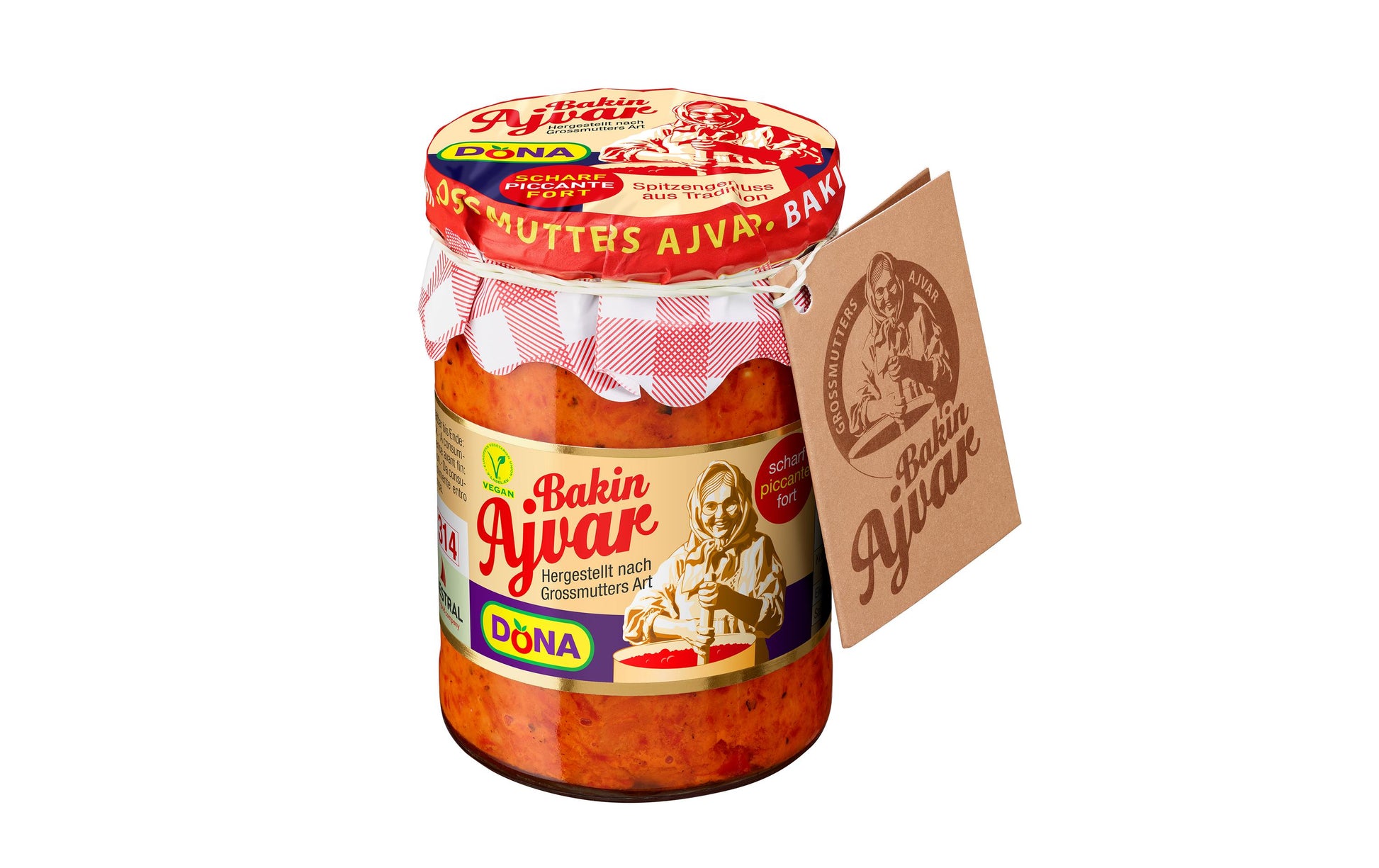 Dona Salsa & Dips Paprika & Aubergine, scharf, vegan – 290 g