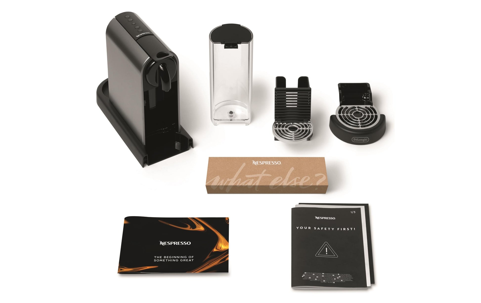 De’Longhi Citiz EN220.T Kapselmaschine – für Nespresso-Kapseln, 19 bar, 1 l, Grau