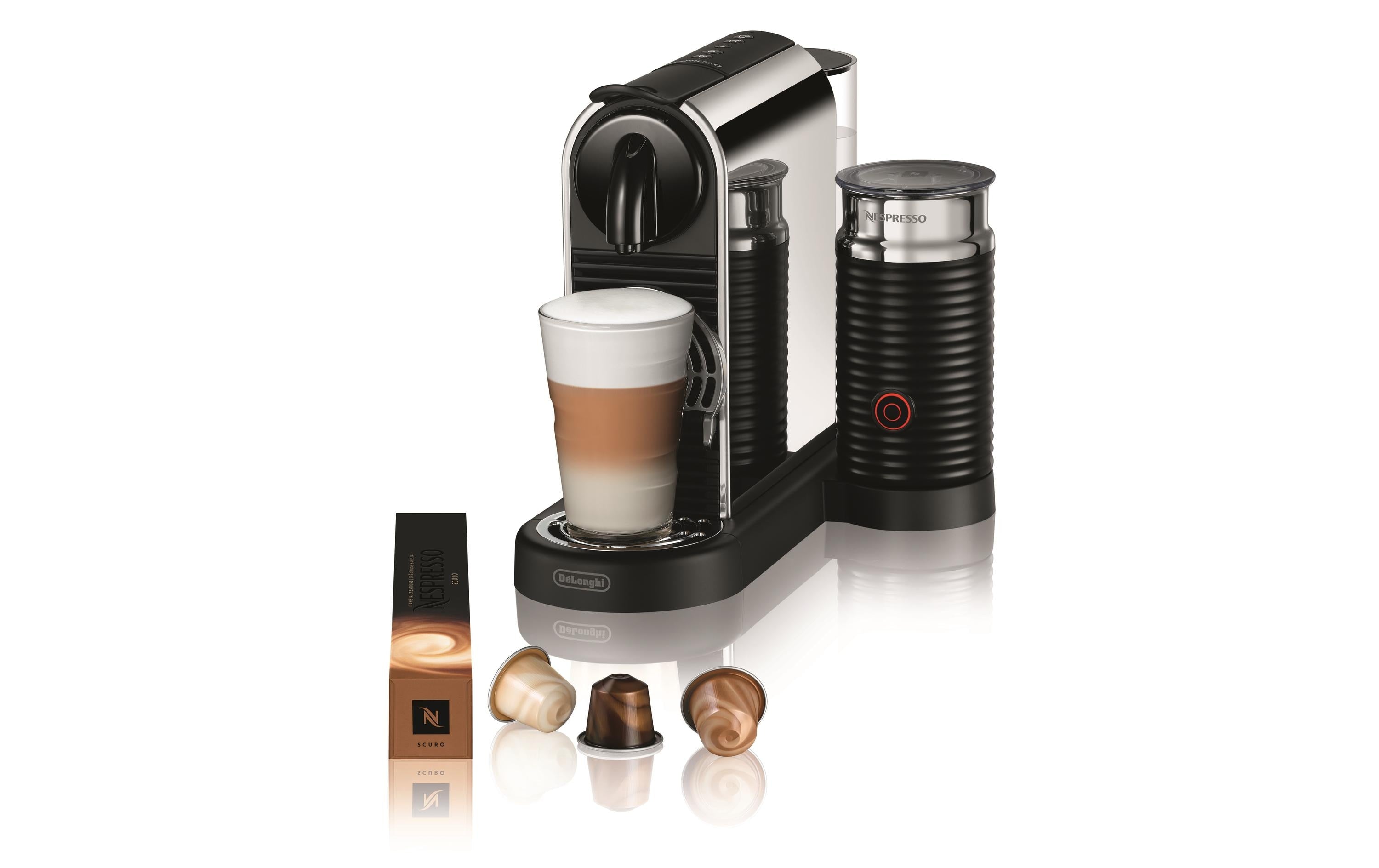 De’Longhi Citiz EN330.M Kapselmaschine – für Nespresso-Kapseln, 19 bar, 1 l, Silber
