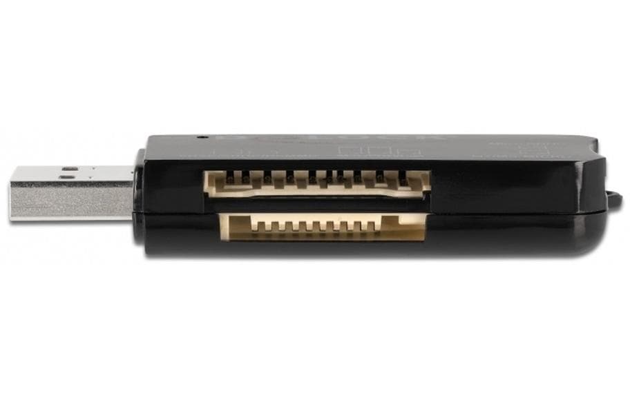 DeLOCK 91757 Kartenleser – SD, microSD, Memory Stick und andere – USB-A 3.2 Gen 1 – 5 Gbit/s