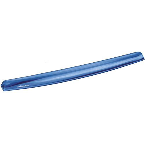 Fellowes Tastatur-Handgelenkauflage – Crystal – für Tastatur – abwaschbar – 480×57×26 mm – blau