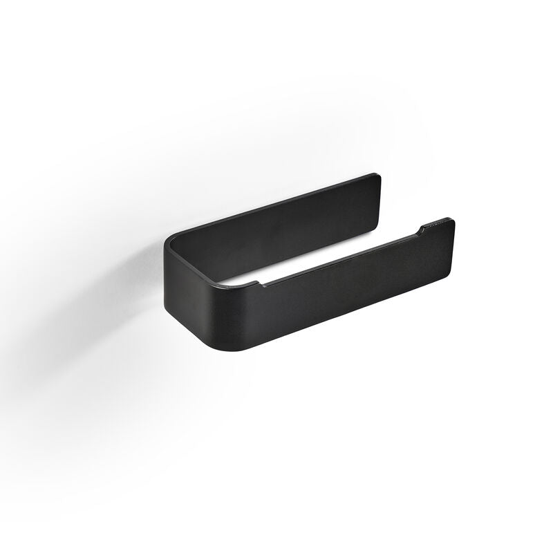 Zone Denmark Ume – Toilettenpapierhalter – Aluminium, schwarz, wandmontiert, 7,6 × 16,4 × 4 cm