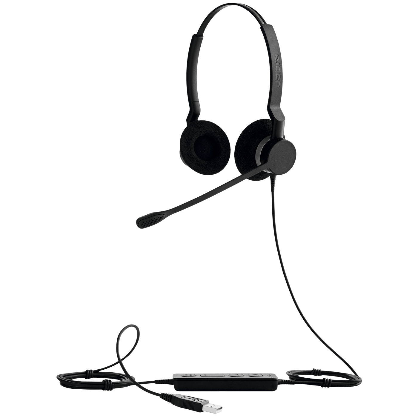 Jabra BIZ 2300 – Duo Headset – USB, Stummschaltung und Lautstärkeregelung