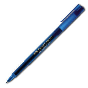 Faber-Castell Broadpen 1554 Fineliner 0,8 mm – blau – dokumentenecht