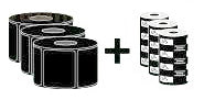 Zebra Druckeretiketten Z-Select 2000T, 102 mm × 76 mm, weiss, Papier, selbstklebend, 3 Rollen