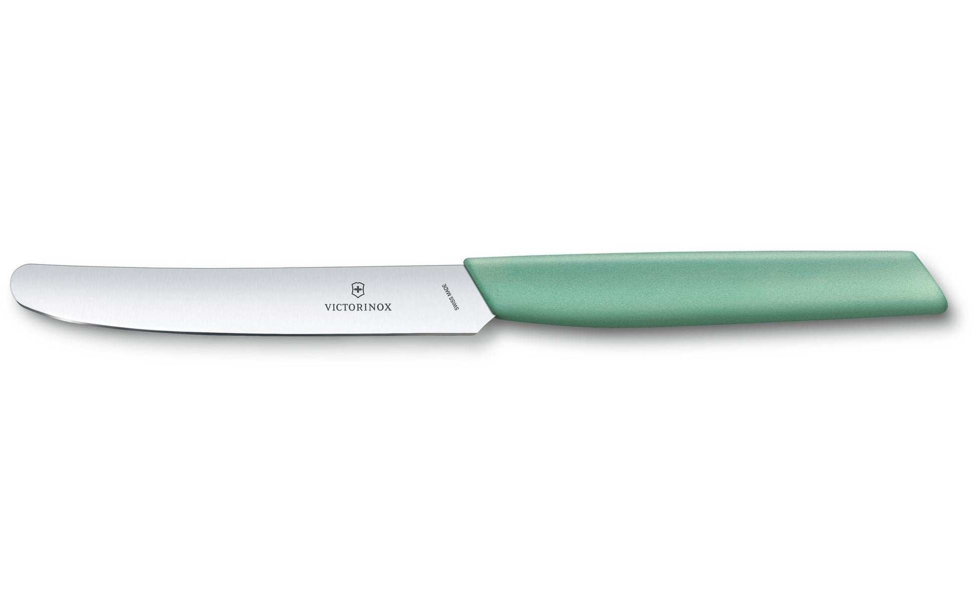 Victorinox Tafelmesser – 11 cm, glatter Schliff, Edelstahl, Kunststoffgriff, Mintgrün, spülmaschinenfest