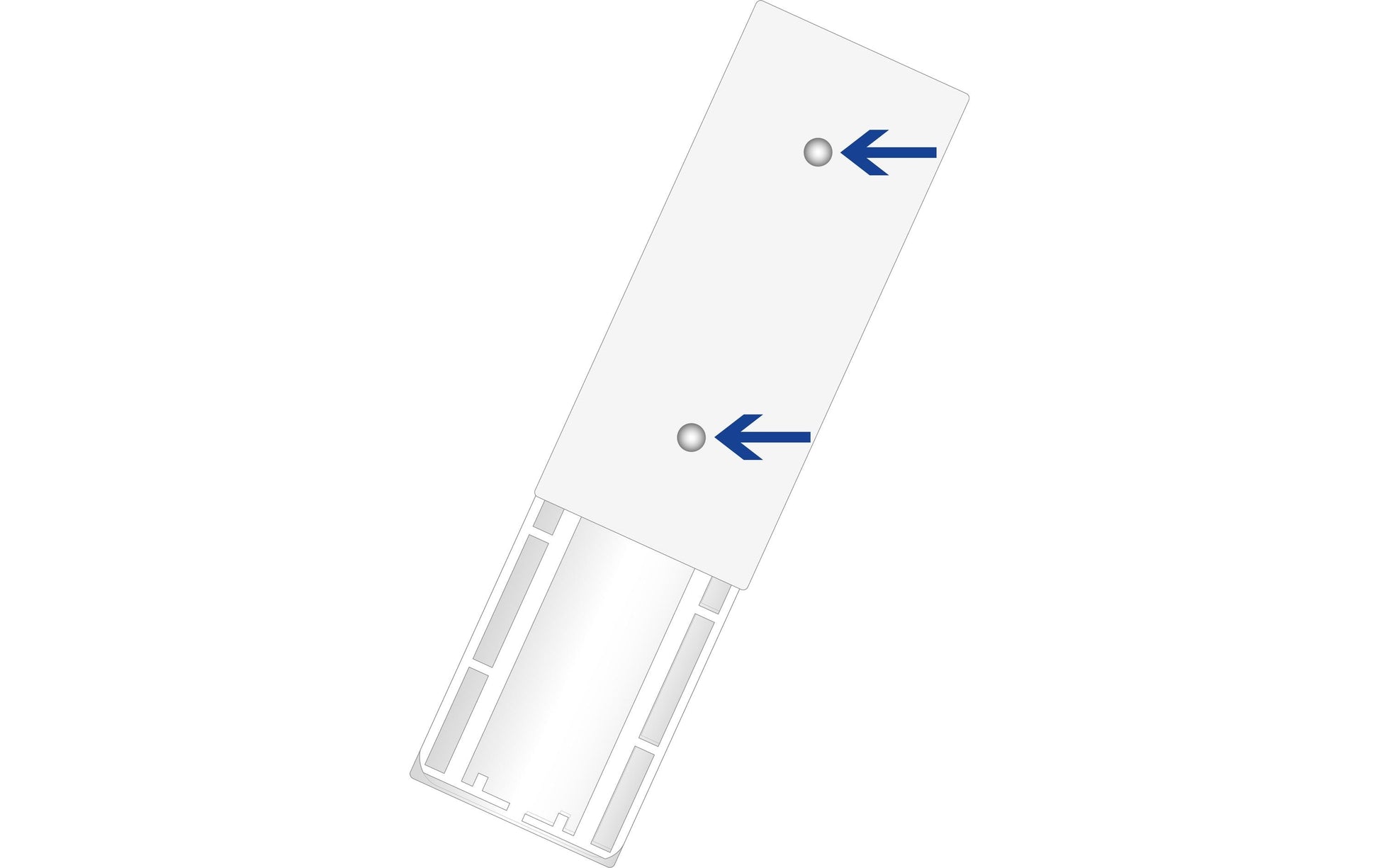 Max Hauri AG Max Hauri Slide Strip – Universalhalterung, weiss, 2 Stück