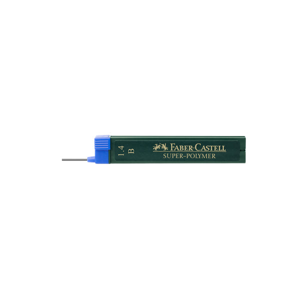 Faber-Castell Super-Polymer Ersatzminen – 1,4 mm, 6er-Pack, Härte B