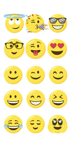 Paper + Design Taschentücher Smileys – 4-lagig, 215 × 220 mm – 10 Taschentücher – FSC