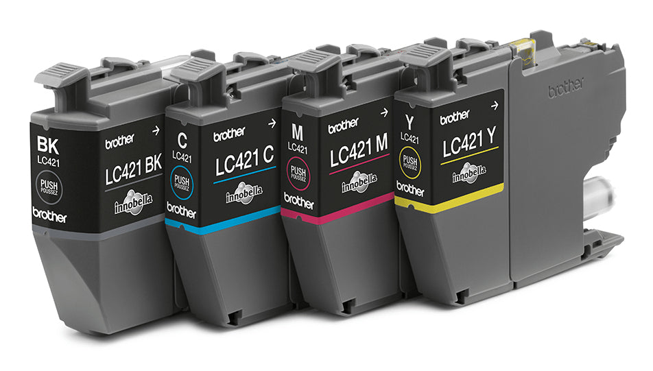 Brother LC421VAL Tintenpatronen-Multipack, 4er-Set (Original) – für MFC-J1010DW, DCP-J1050DW/1140DW