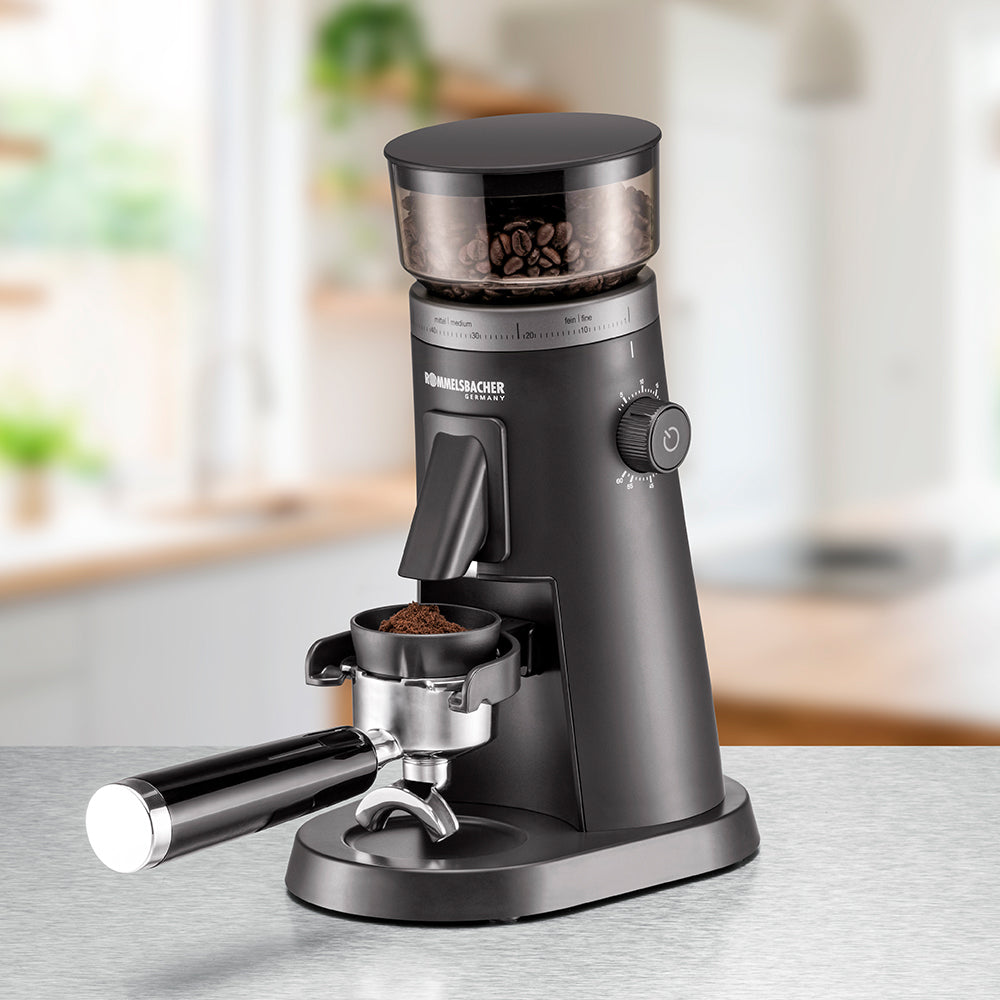 Rommelsbacher Kaffeemühle EMK600 – 120 g, Kegelmahlwerk, 150 W – Anthrazit