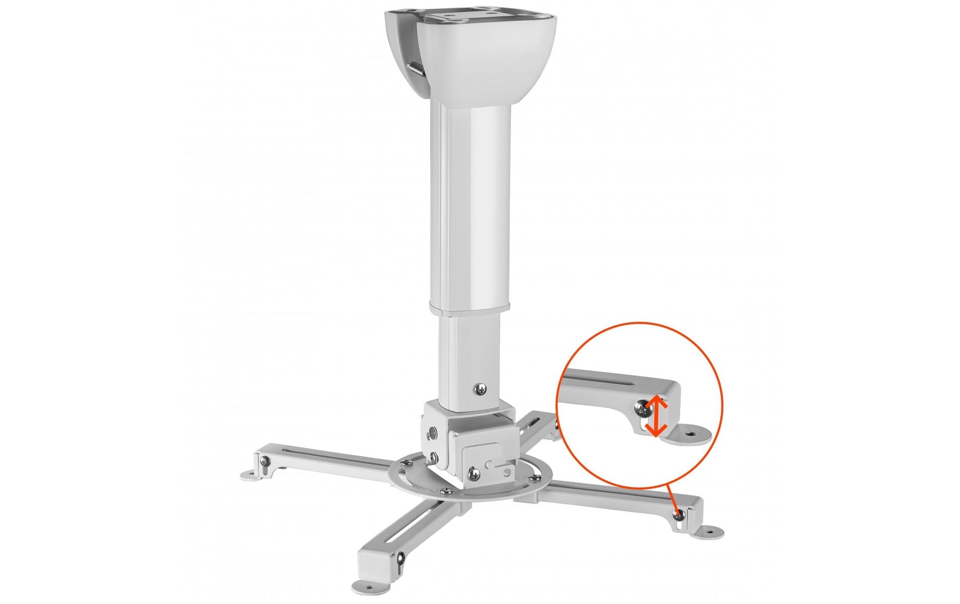 Celexon Projektor-Deckenhalterung – 40,0–60,0 cm, 15 kg, neigbar, weiss