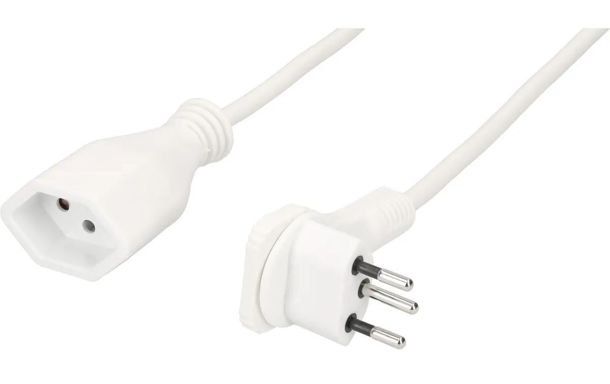 Max Hauri AG Max Hauri Verlängerungskabel – T12–T13, 5 m, 3×1 mm², weiss
