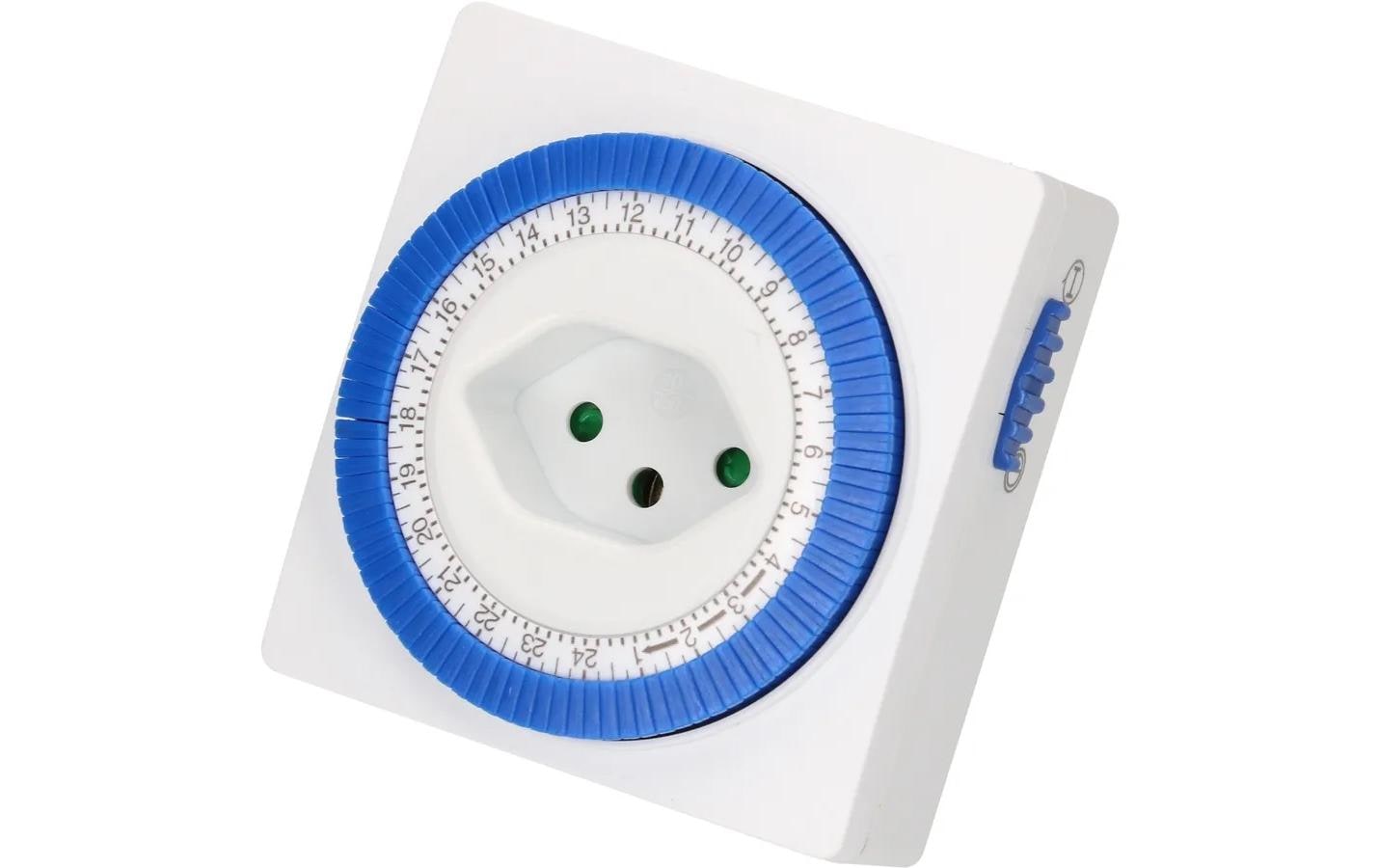 Max Hauri AG Max Hauri Zeitschaltuhr (DIN-Schiene) – Mechanisch, 24 h, IP20, 230 V – Weiss – 130930