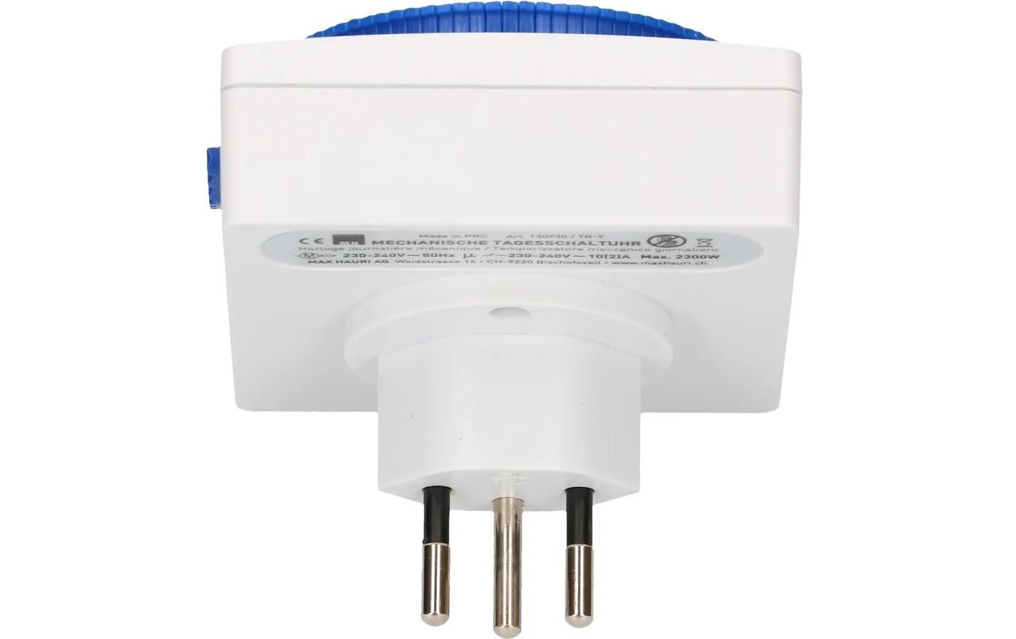 Max Hauri AG Max Hauri Zeitschaltuhr (DIN-Schiene) – Mechanisch, 24 h, IP20, 230 V – Weiss – 130930