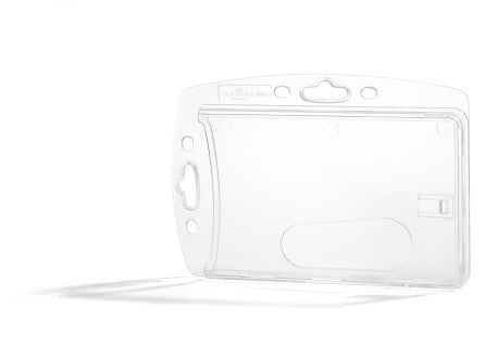 Durable Hartbox – 85 × 54 mm, transparent, für Betriebsausweise, 10er-Pack