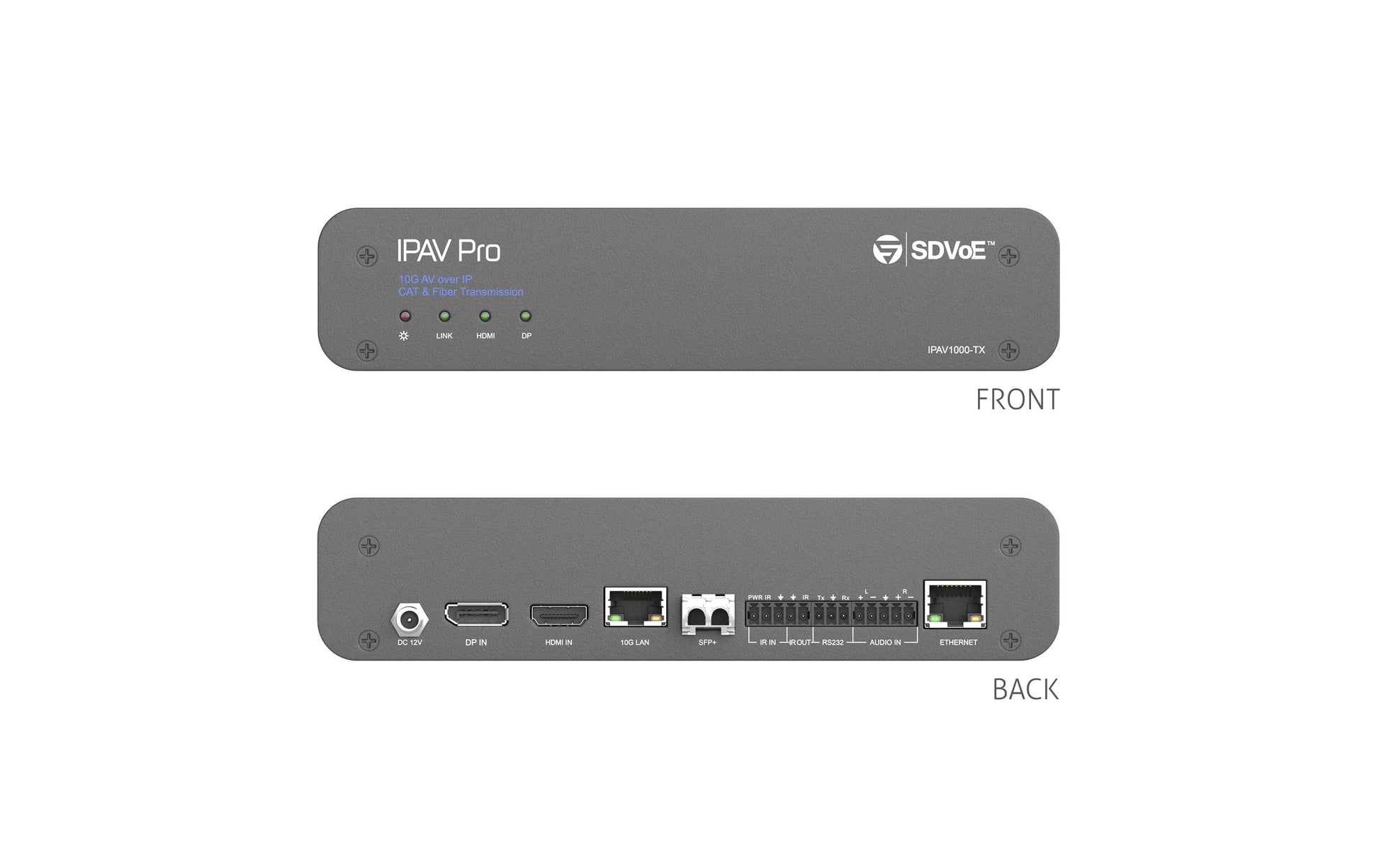 Purelink puretools PureTools IPAV1000-TX – IP-Transmitter, HDMI, SFP+/RJ-45 (10 Gbit/s), 4K, RS-232