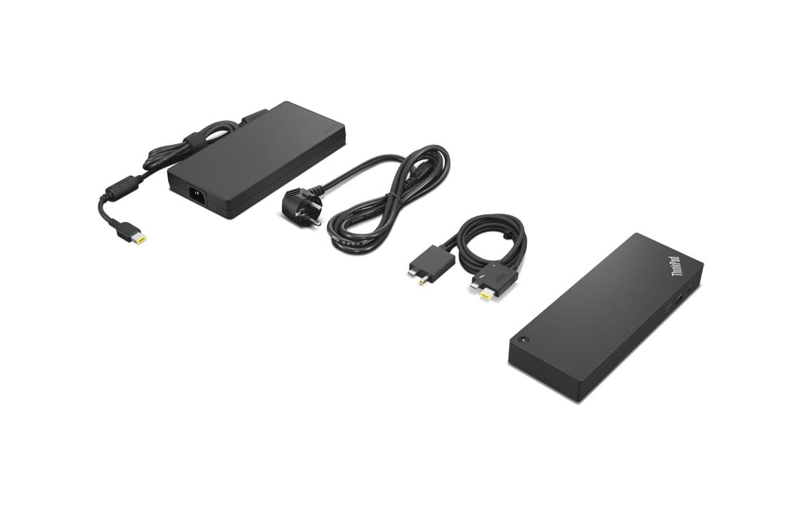 Lenovo Dockingstation – Thunderbolt 4, 2× DP, 1× HDMI, 4× USB-A, 1× USB-C, 230 W PD, GbE