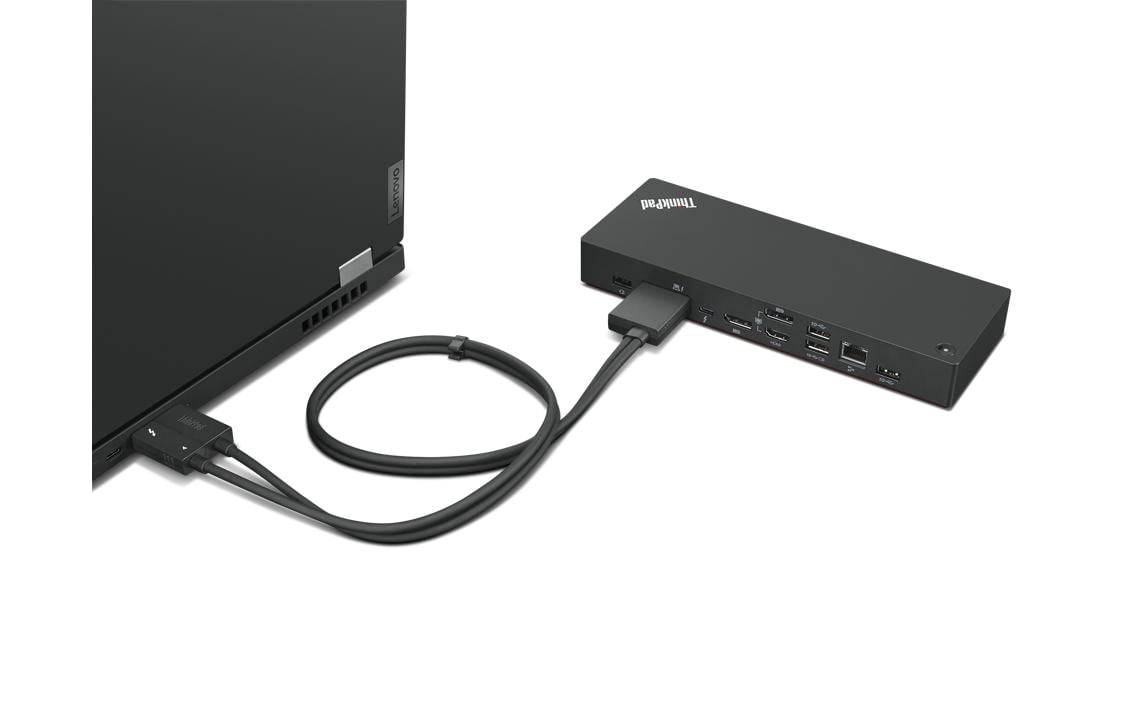 Lenovo Dockingstation – Thunderbolt 4, 2× DP, 1× HDMI, 4× USB-A, 1× USB-C, 230 W PD, GbE