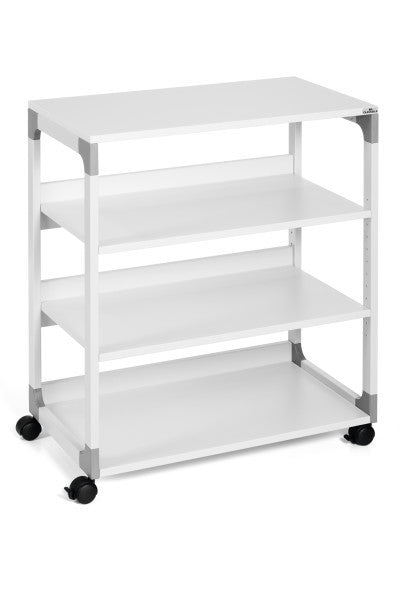 Durable Multifunktionswagen – Stahl/Kunststoff, Grau, 75 × 88 × 44 cm, 4 Rollen (2 gebremst)