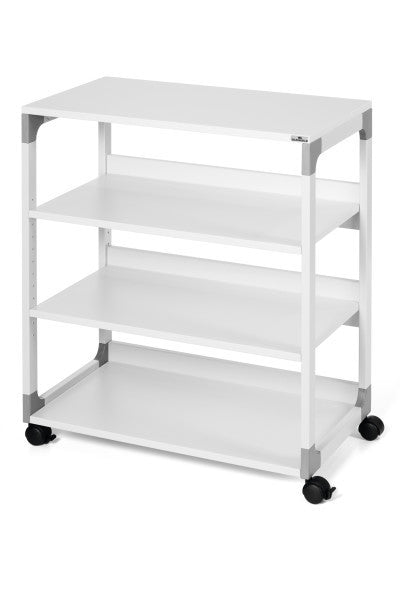Durable Multifunktionswagen – Stahl/Kunststoff, Grau, 75 × 88 × 44 cm, 4 Rollen (2 gebremst)