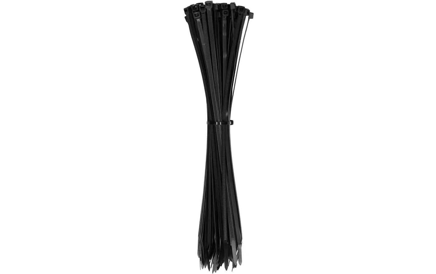 Max Hauri AG Max Hauri Kabelbinder, 370×4,8 mm, 100er-Pack – Schwarz