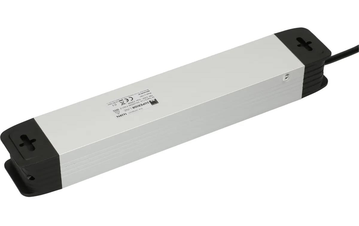 Max Hauri AG Max Hauri Steckdosenleiste – 6×T13, 2 m, Schalter