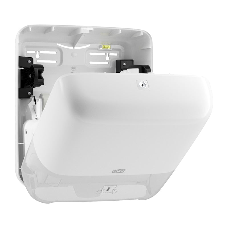 Tork Handtuchrollenspender Elevation Kunststoff Weiss – für Tork H1 – 337 × 372 × 203 mm