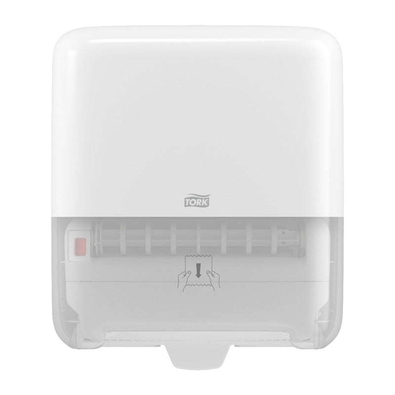 Tork Handtuchrollenspender Elevation Kunststoff Weiss – für Tork H1 – 337 × 372 × 203 mm
