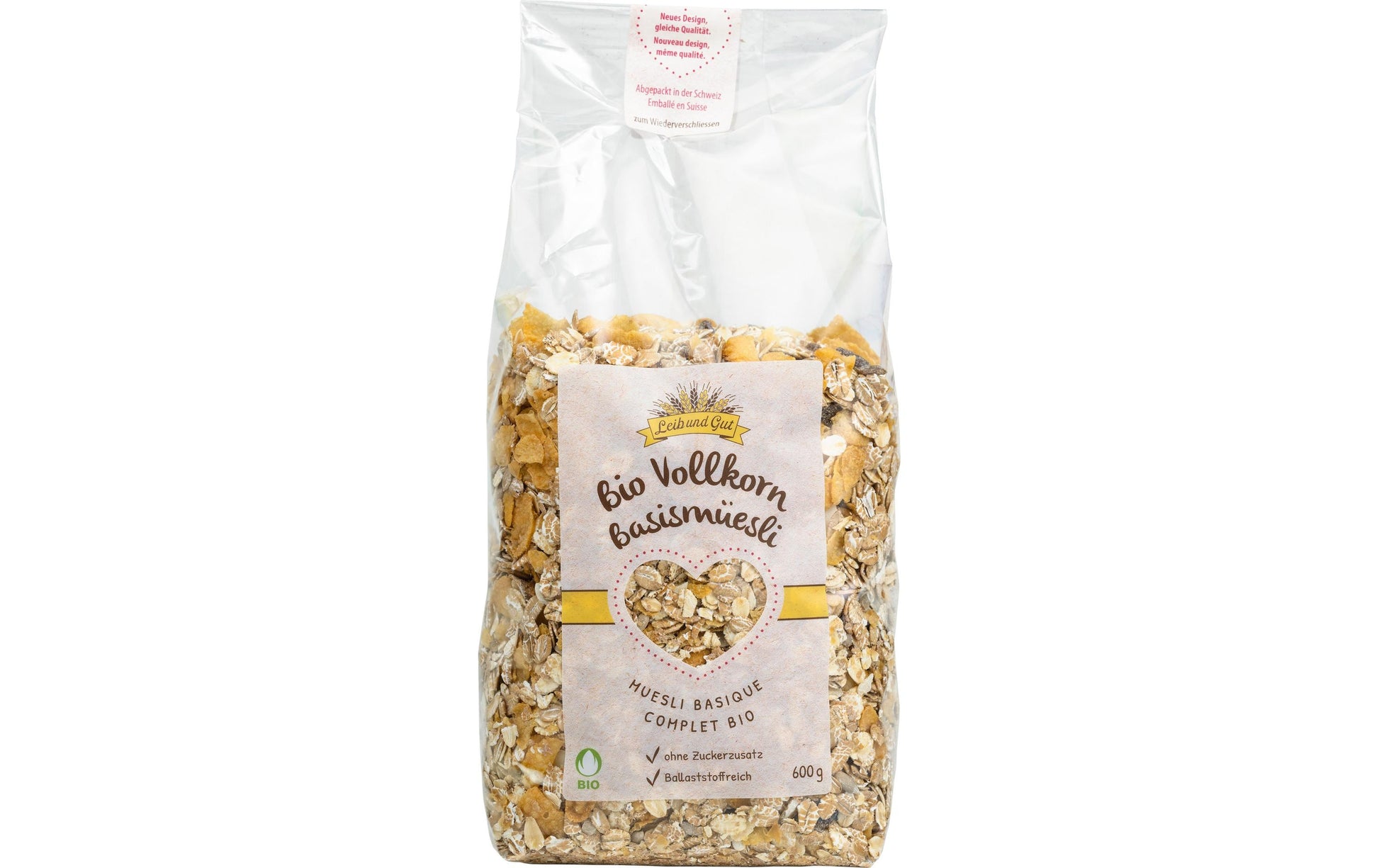 Leib und Gut Vollkorn Basismüesli – bio – 600 g