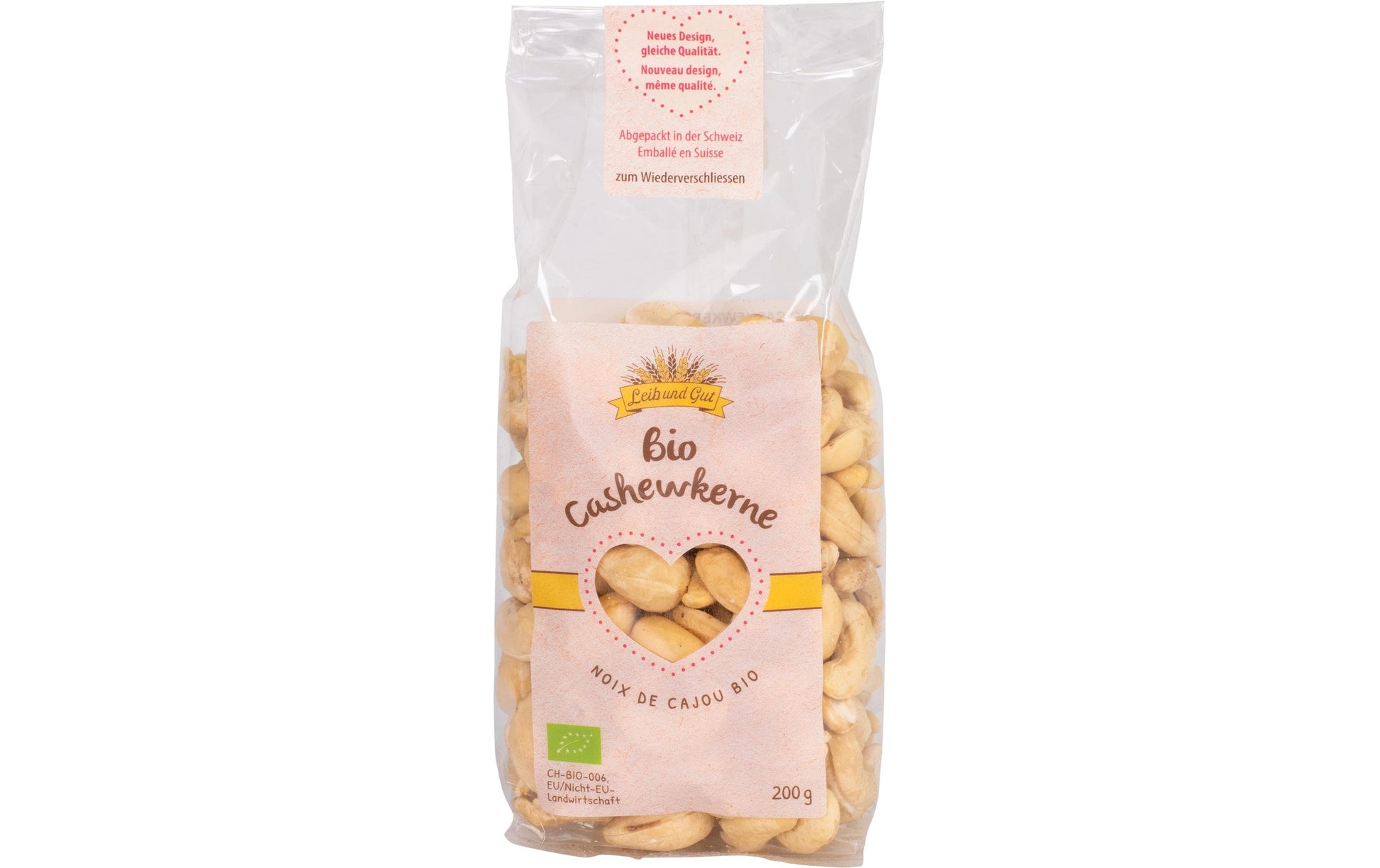 Leib und Gut Cashewkerne – Bio – 200 g