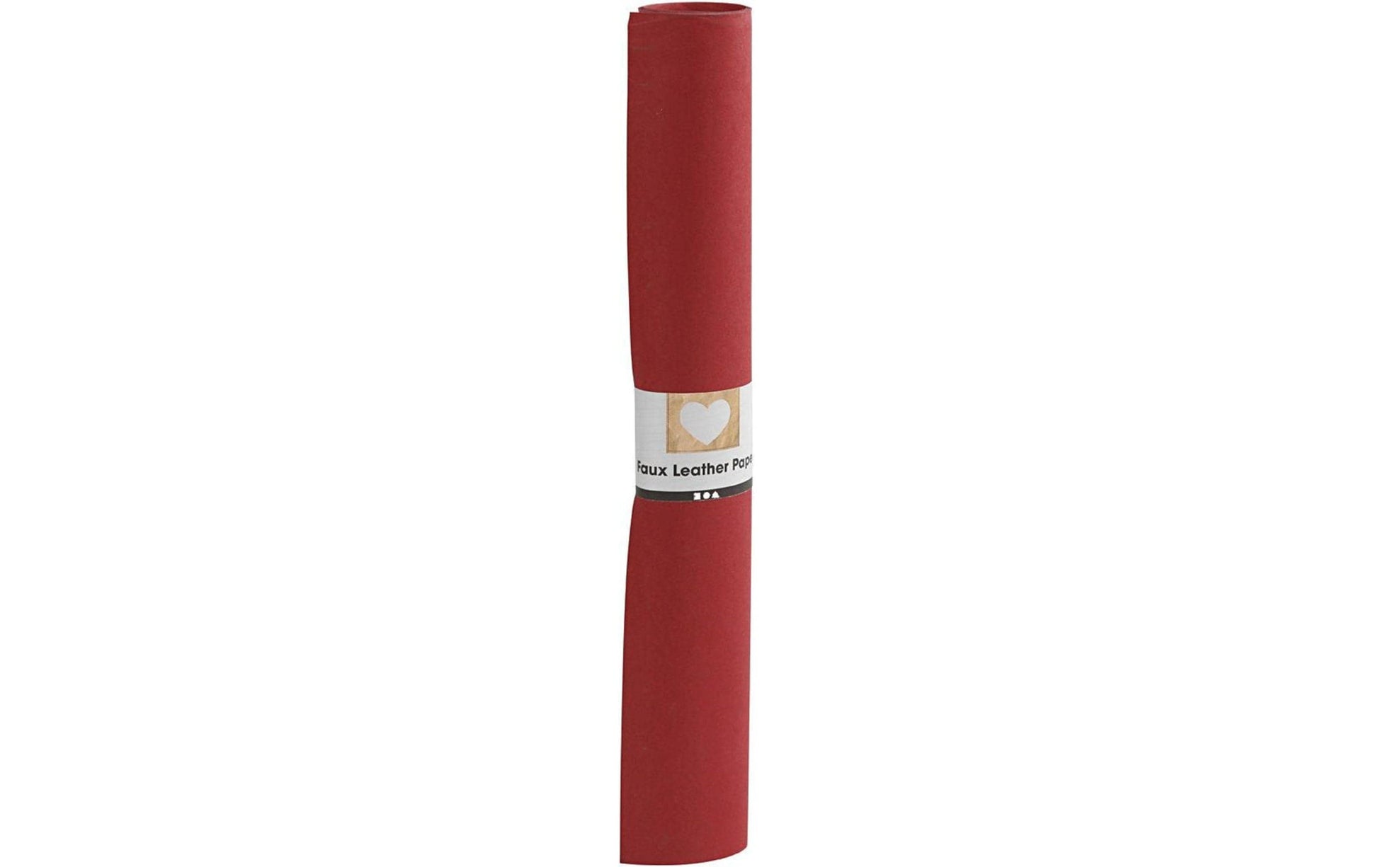Creativ Company Lederpapier, Zellulose, Latex, Rot, 50 × 100 cm, 350 g/m², 1 Rolle, 498946