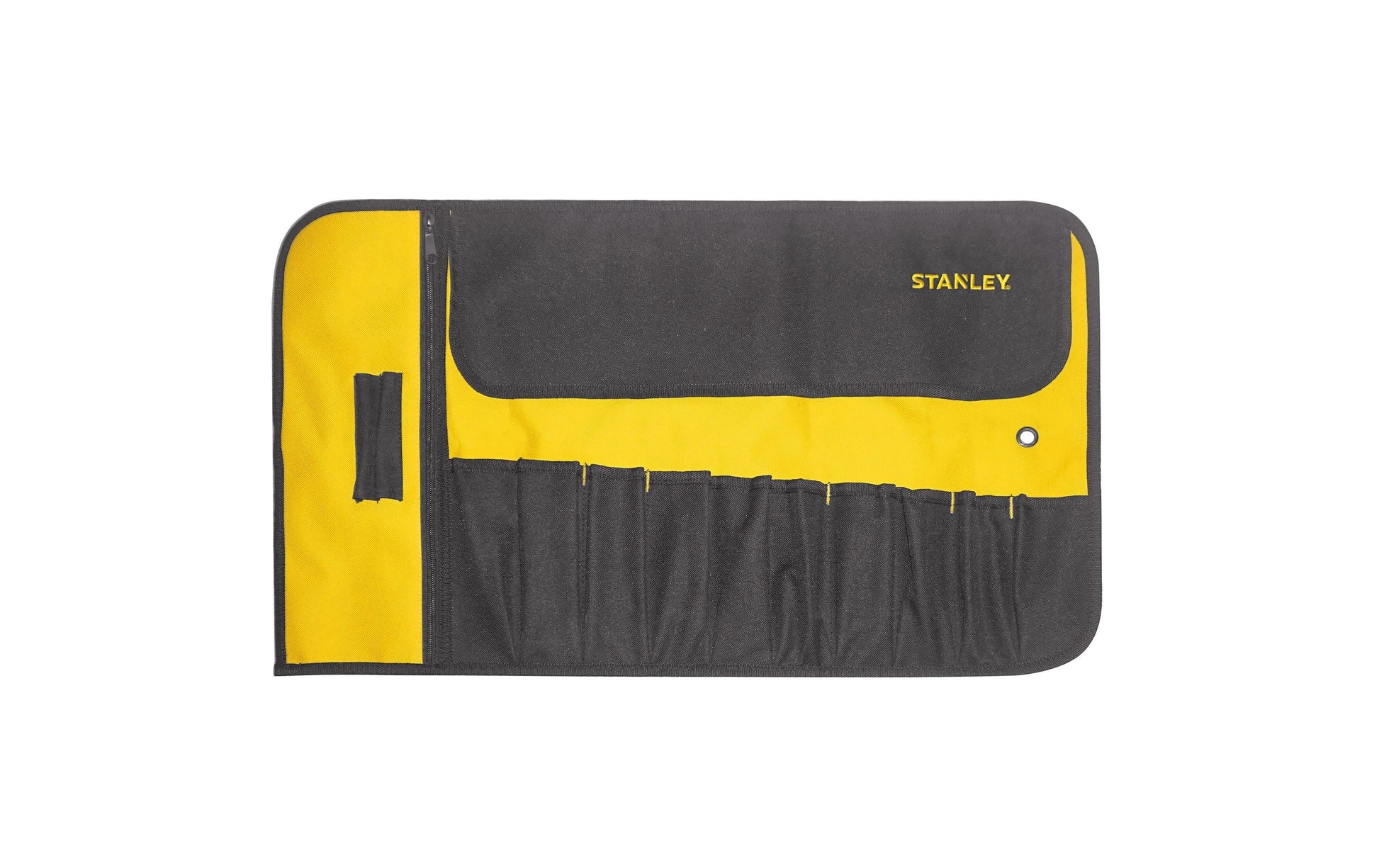 Stanley Rolltasche – 12 Fächer, Schwarz, Nylon, B 385 × H 385 × T 640 mm
