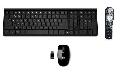 HP Slim – Tastatur- und Maus-Set – 2,4 GHz USB-A (Empfänger) – Schwarz